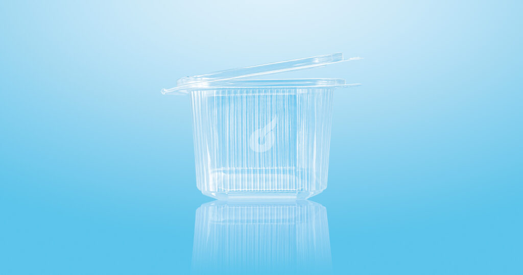 Boite plastique rectangle avec couvercle 500cc