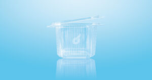 Boite plastique rectangle avec couvercle 500cc