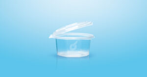 Boite plastique ronde avec couvercle 500cc